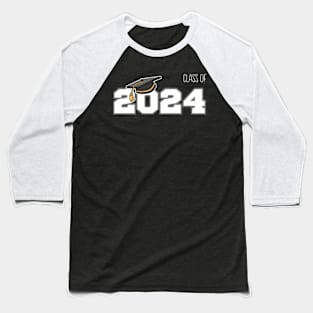 Class of 2024 Senior 24 Shirt High School Graduation Party Baseball T-Shirt